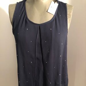 Juicy Couture Navy Studded Blouse